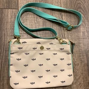 Fossil crossbody mini trumpet pattern bag
